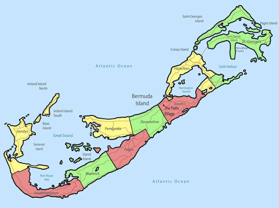 Mapas de las Bermudas